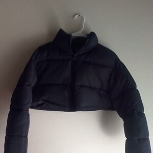 SHEIN Black Quilted Jacket